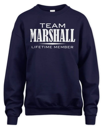 MARSHALL BL62-K4-128 - Personalized “Team NAME Lifetime Member” - Unisex Sweatshirt - Navy