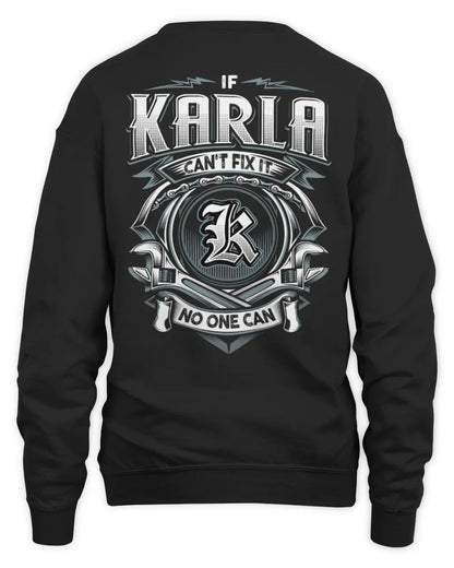 KARLA AP81-K4-626 - Personalized Ahmed Quote Apparel “If Ahmed Can't Fix It, No One Can” - Unisex Sweatshirt - Black