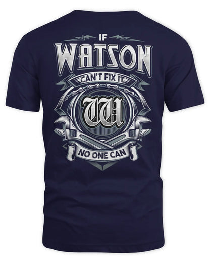 WATSON AP81-K4-626 - Personalized Ahmed Quote Apparel “If Ahmed Can't Fix It, No One Can” - Unisex Standard T-Shirt - Navy