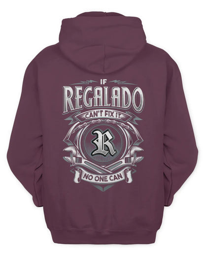 REGALADO AP81-K4-626 - Personalized Ahmed Quote Apparel “If Ahmed Can't Fix It, No One Can” - Unisex Hoodie - Maroon
