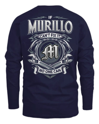 MURILLO AP81-K4-626 - Personalized Ahmed Quote Apparel “If Ahmed Can't Fix It, No One Can” - Men's Long Sleeved T-Shirt - Navy