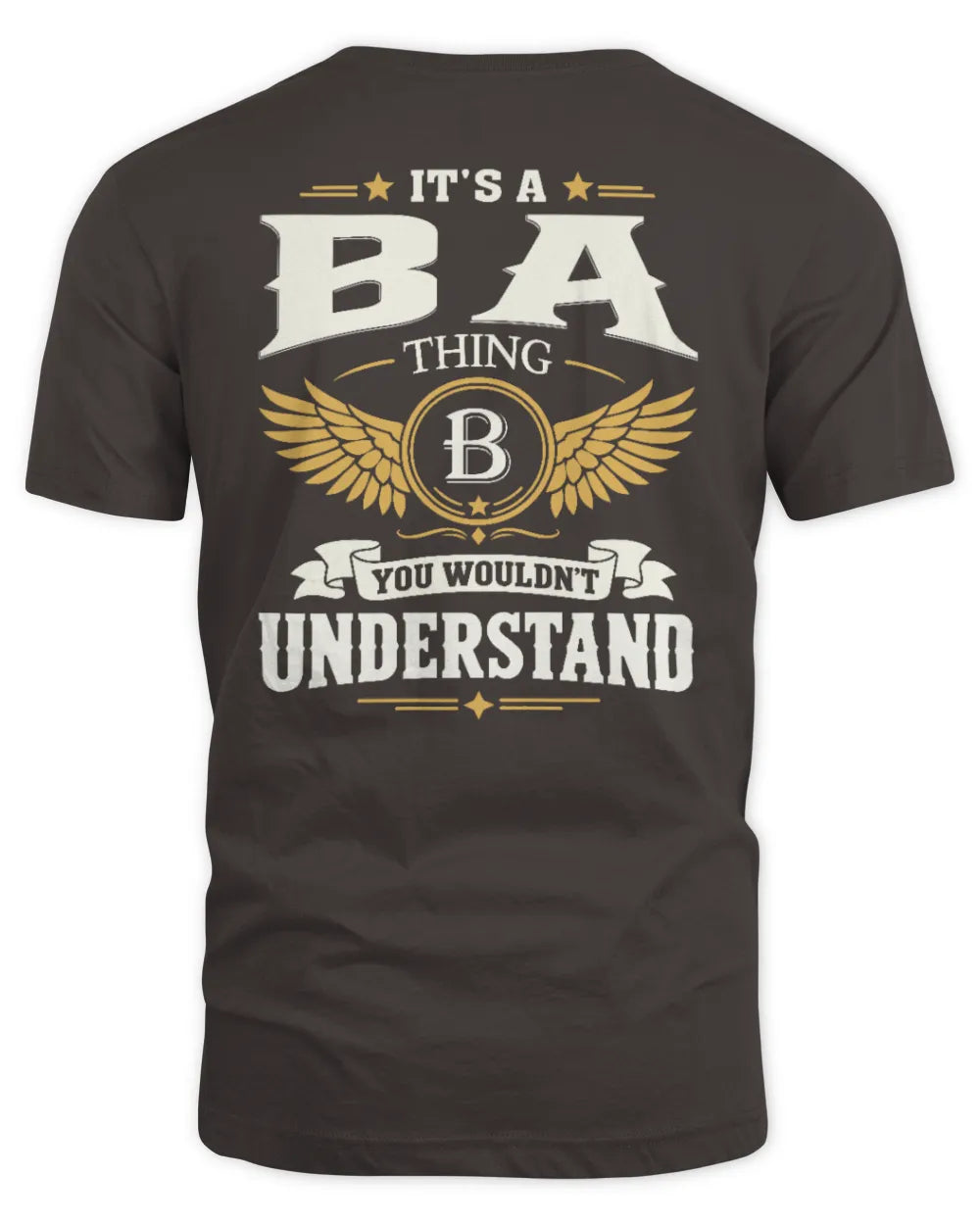 BA KT06-M008 It’s a [NAME] Thing – You Wouldn’t Understand | Personalized Vintage T-Shirt - Unisex Standard T-Shirt - Dark Chocolate