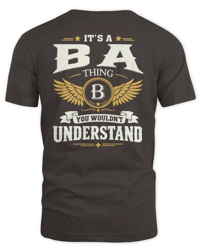 BA KT06-M008 It’s a [NAME] Thing – You Wouldn’t Understand | Personalized Vintage T-Shirt - Unisex Standard T-Shirt - Dark Chocolate