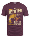 ETH TP22-K4-228 - Personalized Handyman T-Shirt “If AARON Can’t Fix It, We’re All Screwed”