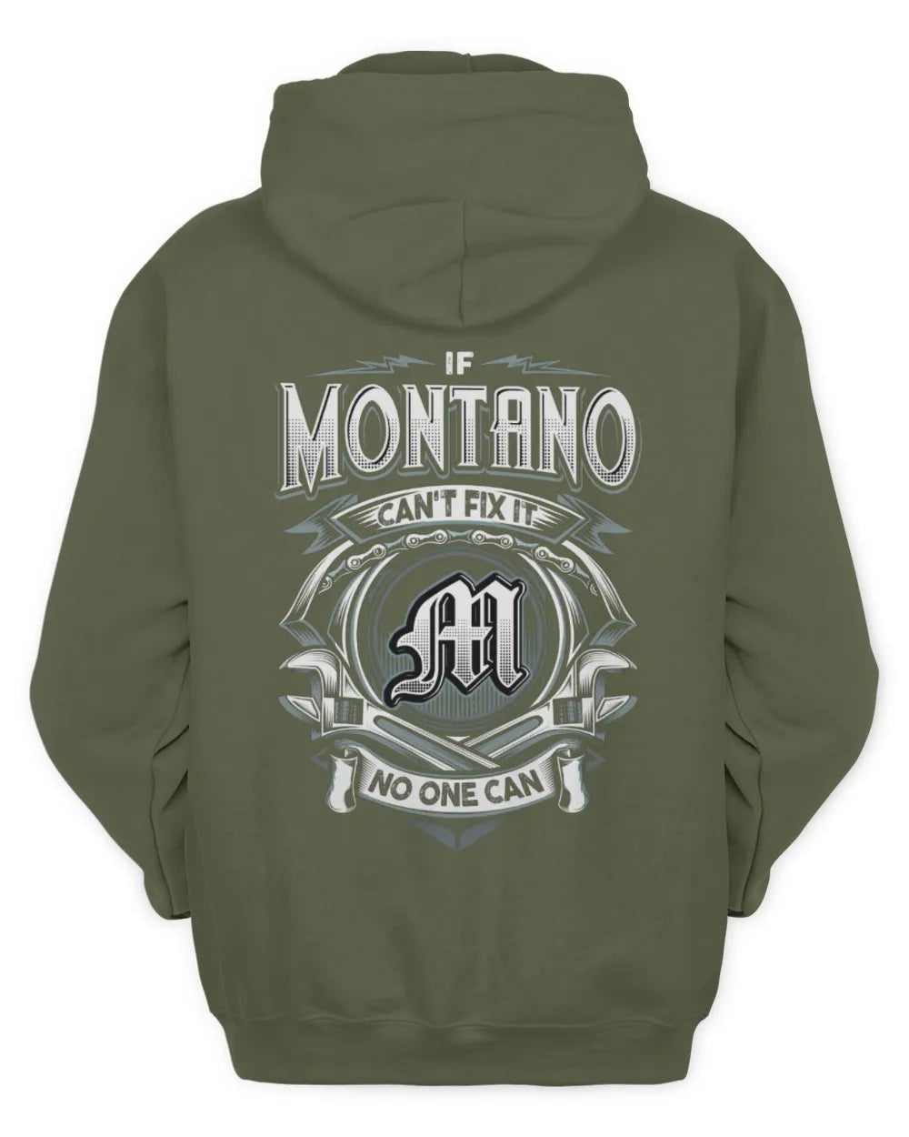 MONTANO AP81-K4-626 - Personalized Ahmed Quote Apparel “If Ahmed Can't Fix It, No One Can” - Unisex Hoodie - Military Green
