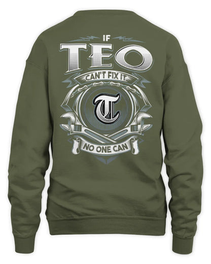 TEO AP81-K4-626 - Personalized Ahmed Quote Apparel “If Ahmed Can't Fix It, No One Can” - Unisex Sweatshirt - Military Green