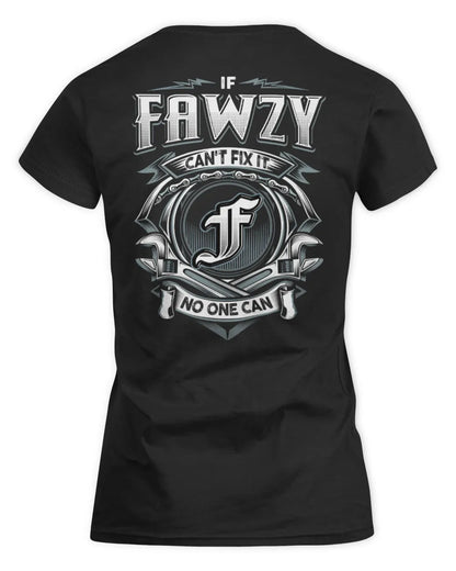 FAWZY AP81-K4-626 - Personalized Ahmed Quote Apparel “If Ahmed Can't Fix It, No One Can” - Women's Standard T-Shirt - Black