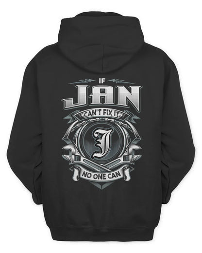 JAN AP81-K4-626 - Personalized Ahmed Quote Apparel “If Ahmed Can't Fix It, No One Can” - Unisex Hoodie - Black