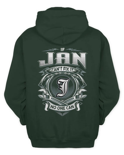 JAN AP81-K4-626 - Personalized Ahmed Quote Apparel “If Ahmed Can't Fix It, No One Can” - Unisex Hoodie - Forest Green