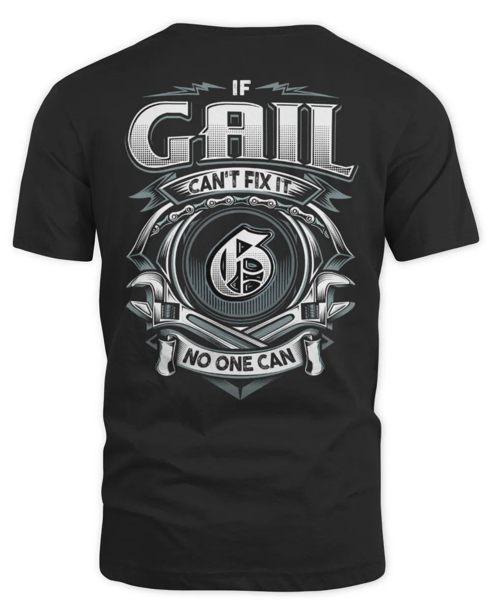 GAIL AP81-K4-626 - Personalized Ahmed Quote Apparel “If Ahmed Can't Fix It, No One Can” - Unisex Standard T-Shirt - Black