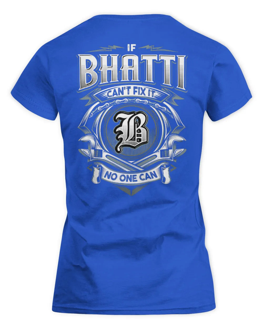 BHATTI AP81-K4-626 - Personalized Ahmed Quote Apparel “If Ahmed Can't Fix It, No One Can” - Women's Standard T-Shirt - Royal
