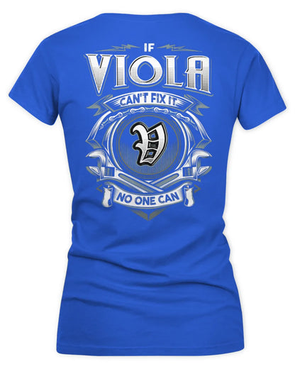 VIOLA AP81-K4-626 - Personalized Ahmed Quote Apparel “If Ahmed Can't Fix It, No One Can” - Women's V-Neck T-Shirt - Royal