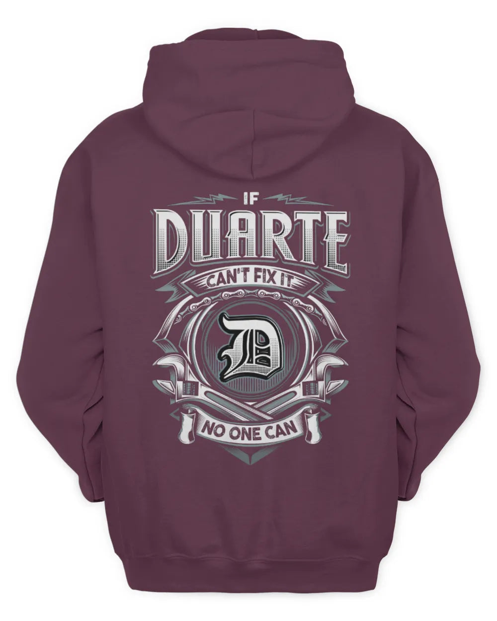 DUARTE AP81-K4-626 - Personalized Ahmed Quote Apparel “If Ahmed Can't Fix It, No One Can” - Unisex Hoodie - Maroon