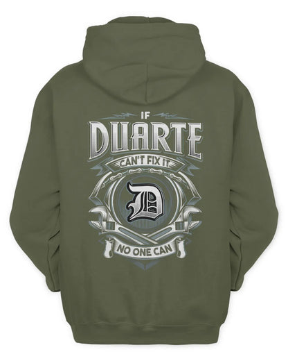 DUARTE AP81-K4-626 - Personalized Ahmed Quote Apparel “If Ahmed Can't Fix It, No One Can” - Unisex Hoodie - Military Green