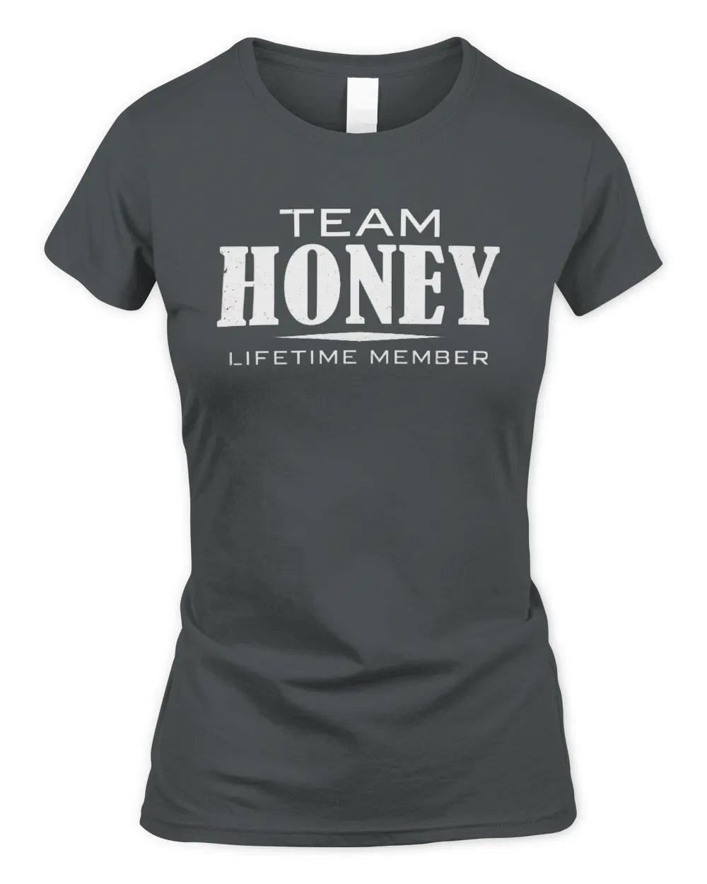 HONEY BL62-K4-128 - Personalized “Team NAME Lifetime Member” - Women's Standard T-Shirt - Charcoal