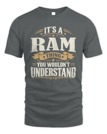 RAM P08 TH51 - Personalized “It’s a/an [NAME] Thing – You Wouldn’t Understand” Shirt - Unisex Standard T-Shirt - Charcoal