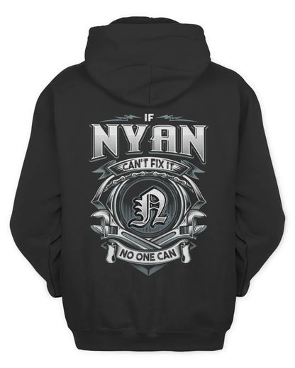 NYAN AP81-K4-626 - Personalized Ahmed Quote Apparel “If Ahmed Can't Fix It, No One Can” - Unisex Hoodie - Black