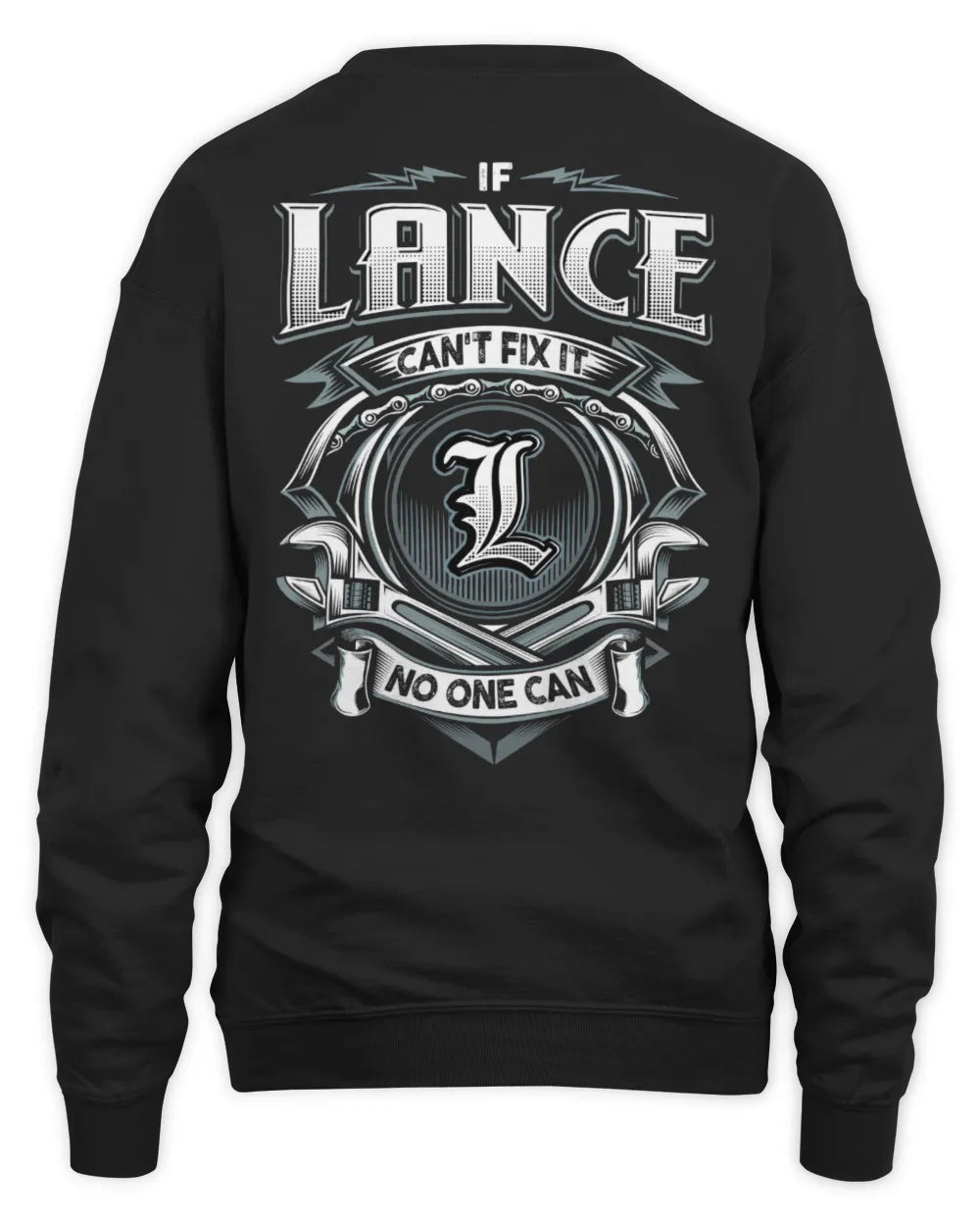 LANCE AP81-K4-626 - Personalized Ahmed Quote Apparel “If Ahmed Can't Fix It, No One Can” - Unisex Sweatshirt - Black
