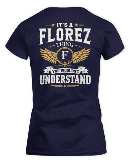 FLOREZ KT06-M008 It’s a [NAME] Thing – You Wouldn’t Understand | Personalized Vintage T-Shirt - Women's Standard T-Shirt - Navy