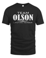 OLSON BL62-K4-128 - Personalized “Team NAME Lifetime Member” - Unisex Standard T-Shirt - Black