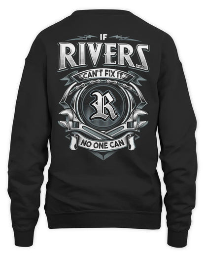 RIVERS AP81-K4-626 - Personalized Ahmed Quote Apparel “If Ahmed Can't Fix It, No One Can” - Unisex Sweatshirt - Black