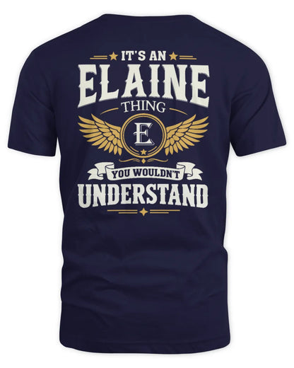 ELAINE KT06-M008 It’s a [NAME] Thing – You Wouldn’t Understand | Personalized Vintage T-Shirt - Unisex Standard T-Shirt - Navy