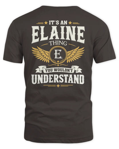 ELAINE KT06-M008 It’s a [NAME] Thing – You Wouldn’t Understand | Personalized Vintage T-Shirt - Unisex Standard T-Shirt - Dark Chocolate
