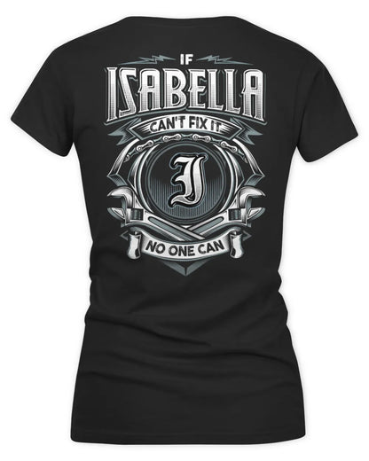 ISABELLA AP81-K4-626 - Personalized Ahmed Quote Apparel “If Ahmed Can't Fix It, No One Can” - Women's V-Neck T-Shirt - Black