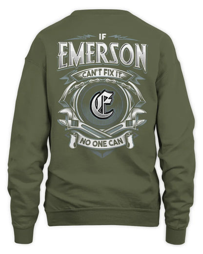 EMERSON AP81-K4-626 - Personalized Ahmed Quote Apparel “If Ahmed Can't Fix It, No One Can” - Unisex Sweatshirt - Military Green