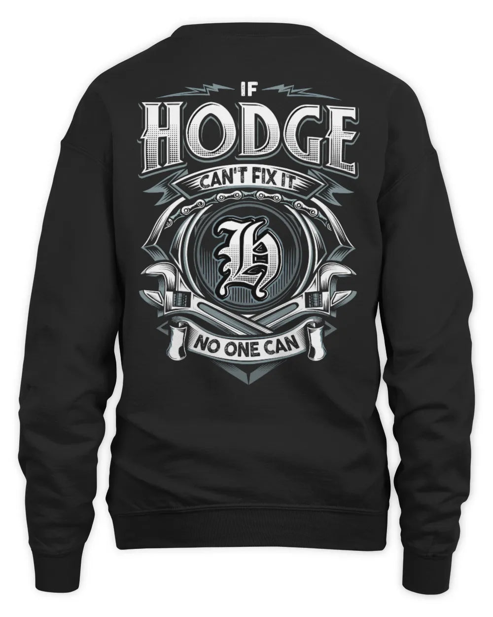 HODGE AP81-K4-626 - Personalized Ahmed Quote Apparel “If Ahmed Can't Fix It, No One Can” - Unisex Sweatshirt - Black