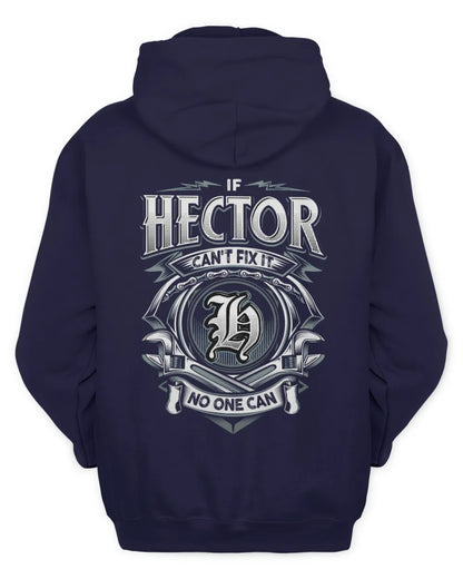 HECTOR AP81-K4-626 - Personalized Ahmed Quote Apparel “If Ahmed Can't Fix It, No One Can” - Unisex Hoodie - Navy