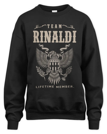 RINALDI TP06-K82 – Personalized Classic Style Apparel “Team NAME Lifetime Member” - Unisex Sweatshirt - Black