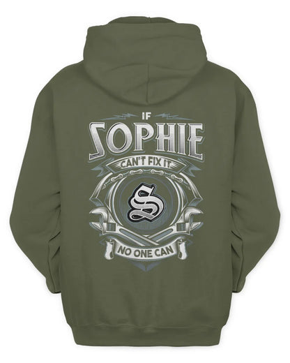 SOPHIE AP81-K4-626 - Personalized Ahmed Quote Apparel “If Ahmed Can't Fix It, No One Can” - Unisex Hoodie - Military Green