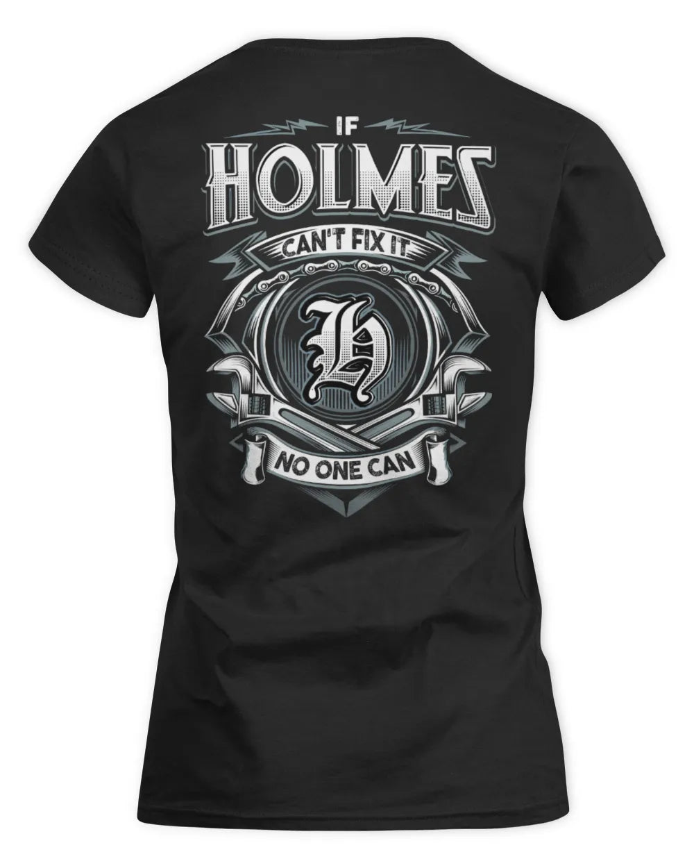 HOLMES AP81-K4-626 - Personalized Ahmed Quote Apparel “If Ahmed Can't Fix It, No One Can” - Women's Standard T-Shirt - Black