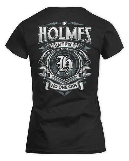 HOLMES AP81-K4-626 - Personalized Ahmed Quote Apparel “If Ahmed Can't Fix It, No One Can” - Women's Standard T-Shirt - Black