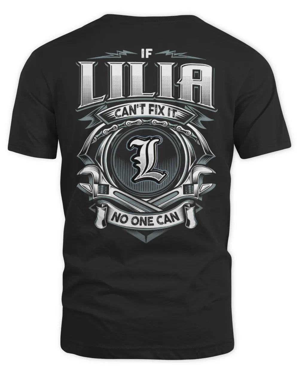 LILIA AP81-K4-626 - Personalized Ahmed Quote Apparel “If Ahmed Can't Fix It, No One Can” - Unisex Standard T-Shirt - Black