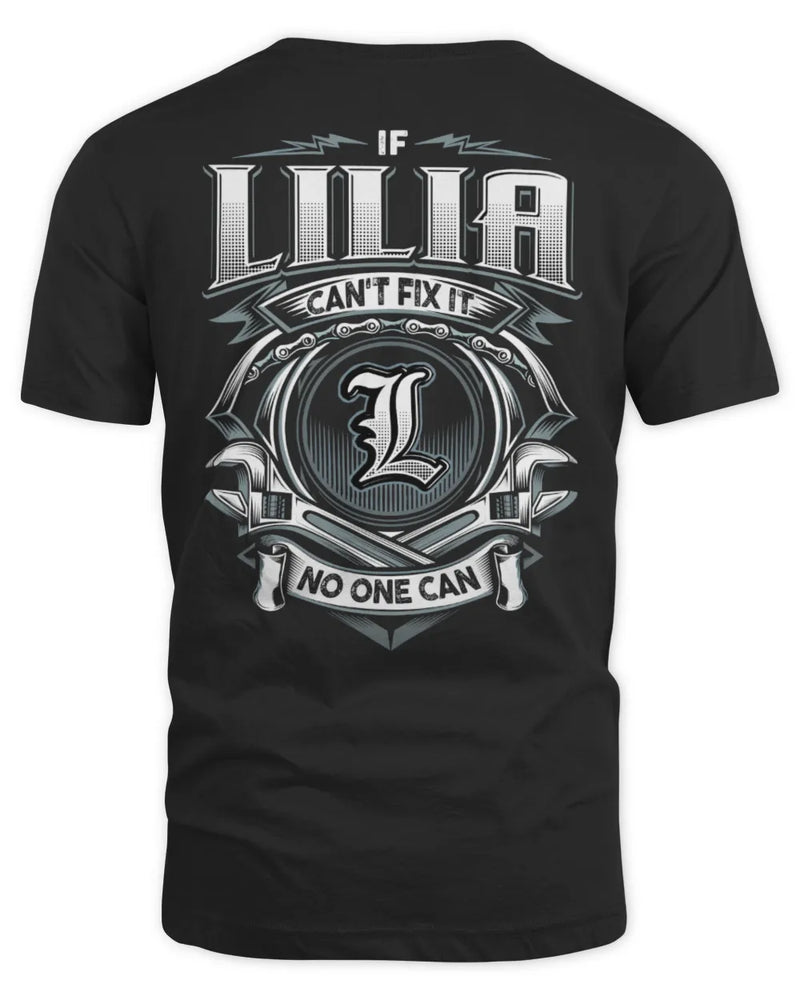 LILIA AP81-K4-626 - Personalized Ahmed Quote Apparel “If Ahmed Can't Fix It, No One Can” - Unisex Standard T-Shirt - Black