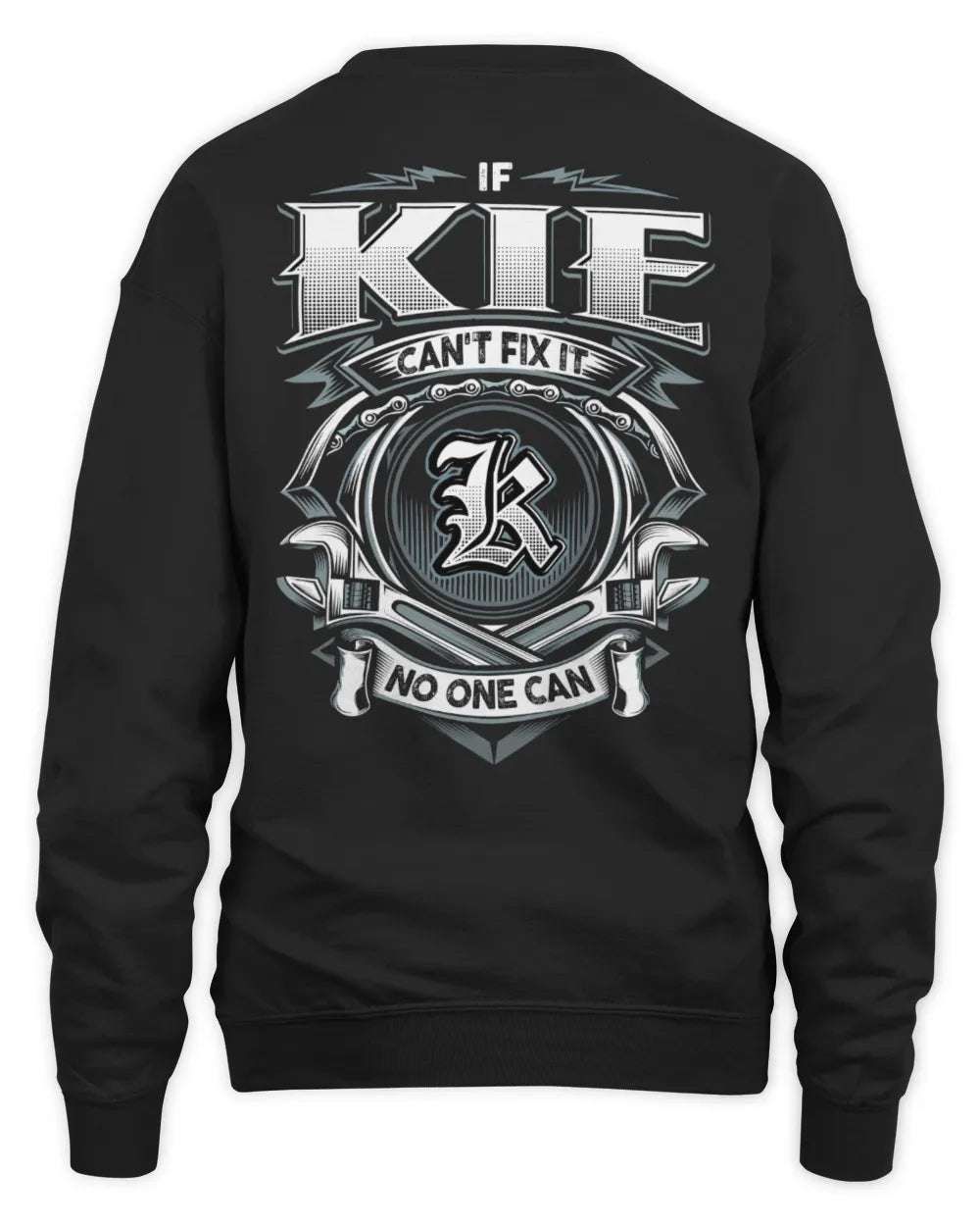 KIE AP81-K4-626 - Personalized Ahmed Quote Apparel “If Ahmed Can't Fix It, No One Can” - Unisex Sweatshirt - Black