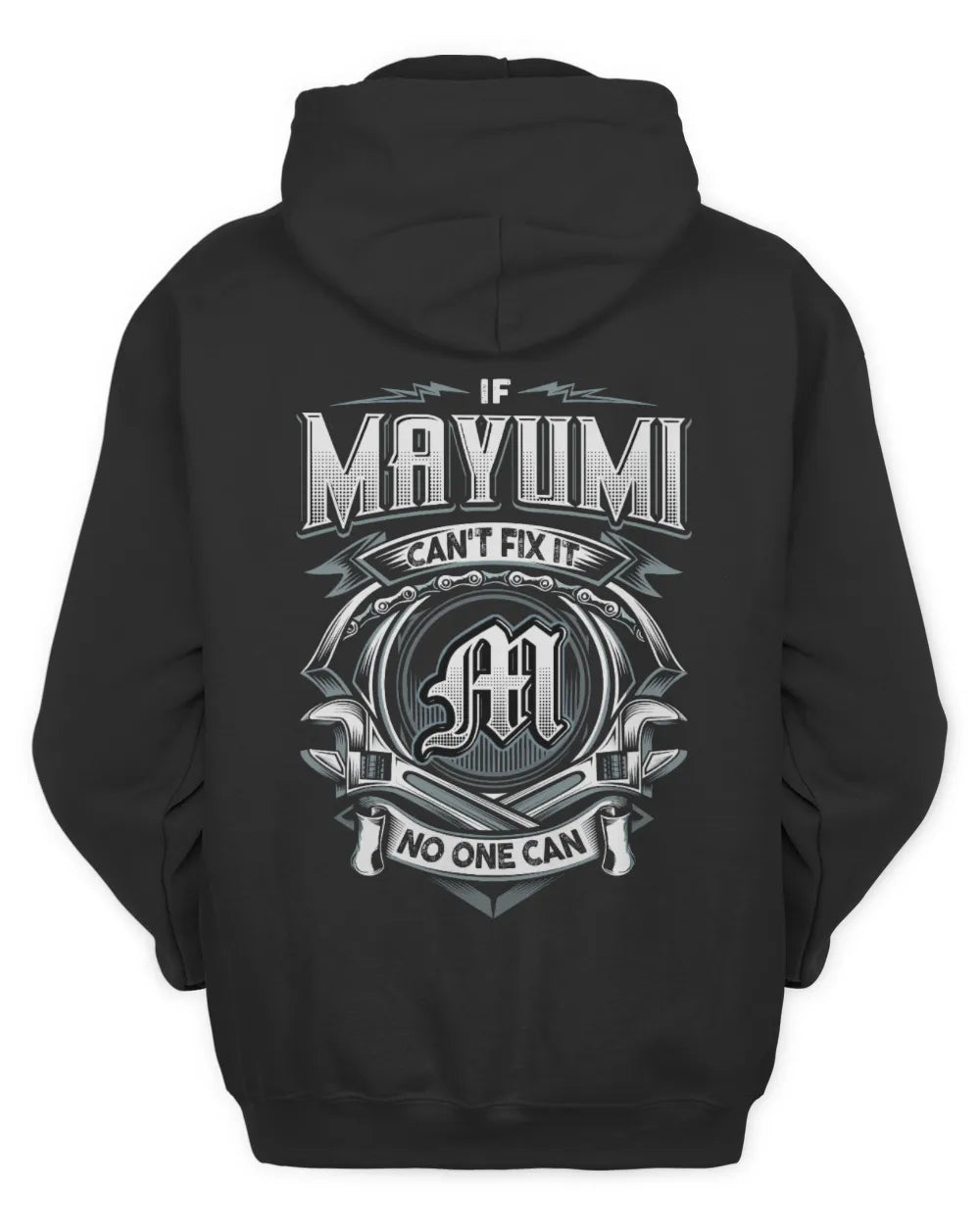 MAYUMI AP81-K4-626 - Personalized Ahmed Quote Apparel “If Ahmed Can't Fix It, No One Can” - Unisex Hoodie - Black