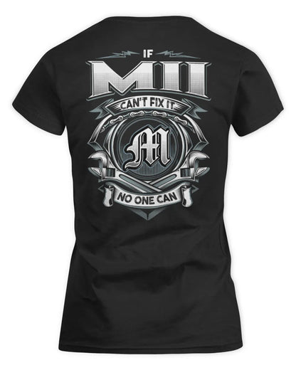 MII AP81-K4-626 - Personalized Ahmed Quote Apparel “If Ahmed Can't Fix It, No One Can” - Women's Standard T-Shirt - Black