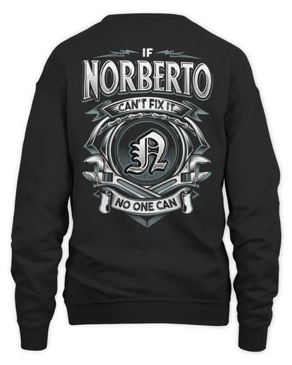 NORBERTO AP81-K4-626 - Personalized Ahmed Quote Apparel “If Ahmed Can't Fix It, No One Can” - Unisex Sweatshirt - Black
