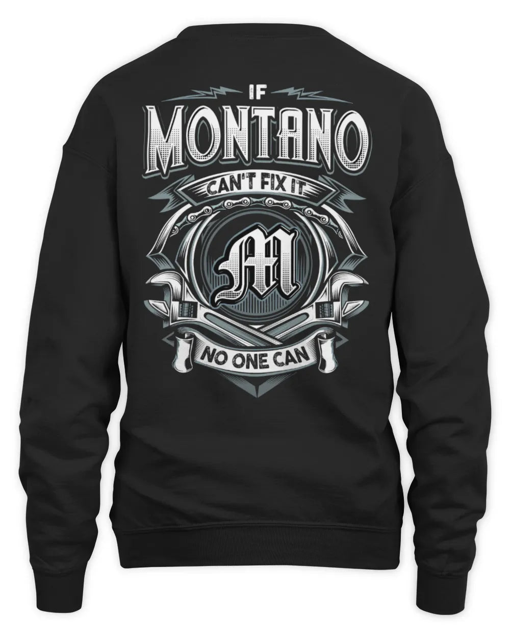 MONTANO AP81-K4-626 - Personalized Ahmed Quote Apparel “If Ahmed Can't Fix It, No One Can” - Unisex Sweatshirt - Black