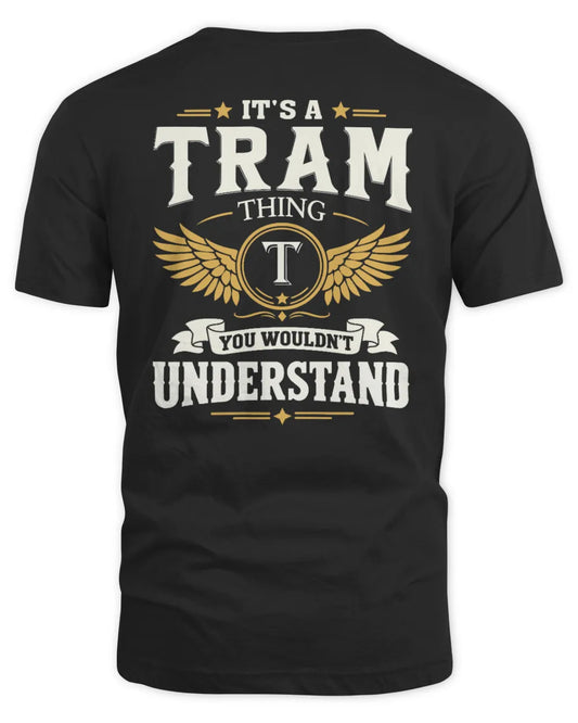 TRAM KT06-M008 It’s a [NAME] Thing – You Wouldn’t Understand | Personalized Vintage T-Shirt - Unisex Standard T-Shirt - Black
