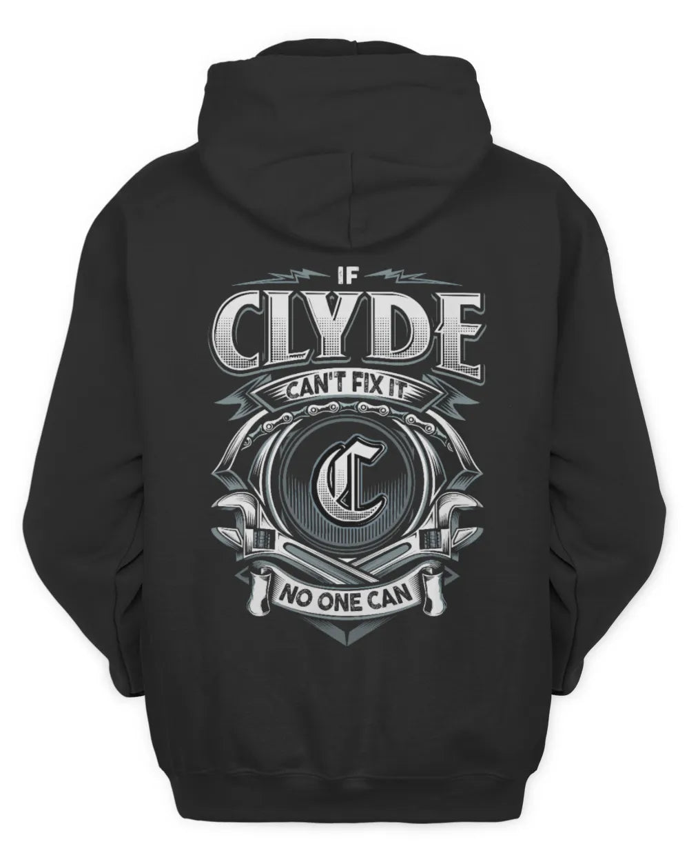 CLYDE AP81-K4-626 - Personalized Ahmed Quote Apparel “If Ahmed Can't Fix It, No One Can” - Unisex Hoodie - Black