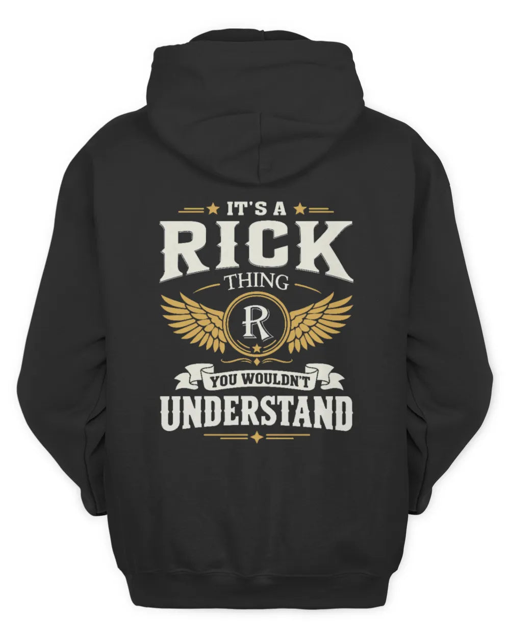 RICK KT06-M008 It’s a [NAME] Thing – You Wouldn’t Understand | Personalized Vintage T-Shirt - Unisex Hoodie - Black