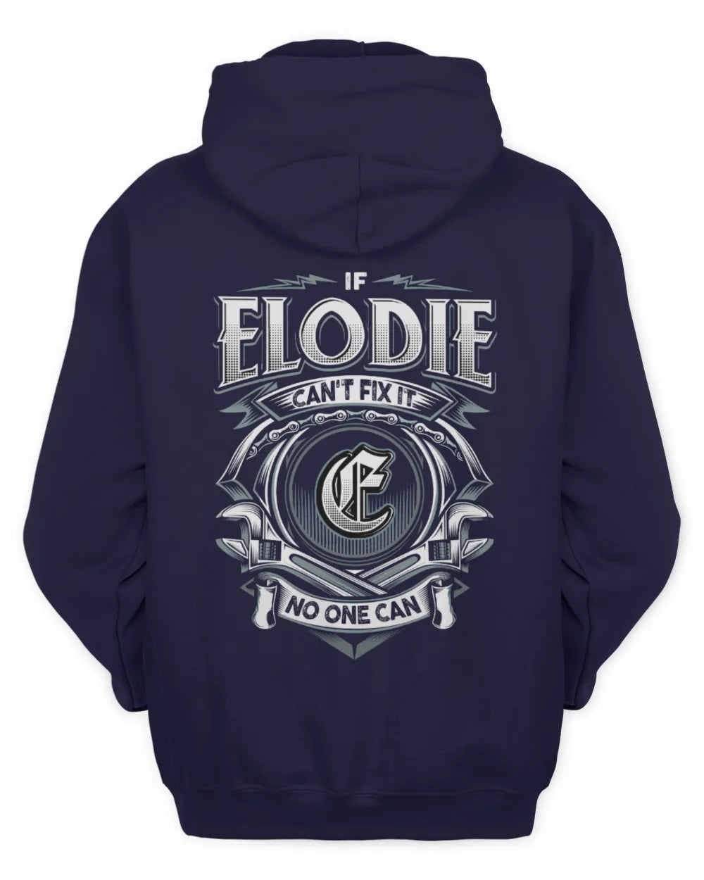 ELODIE AP81-K4-626 - Personalized Ahmed Quote Apparel “If Ahmed Can't Fix It, No One Can” - Unisex Hoodie - Navy