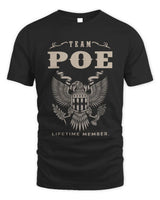 POE TP06-K82 – Personalized Classic Style Apparel “Team NAME Lifetime Member” - Unisex Standard T-Shirt - Black