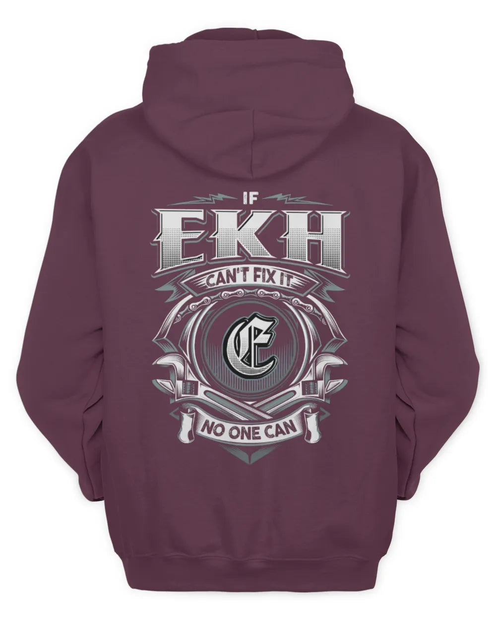 EKH AP81-K4-626 - Personalized Ahmed Quote Apparel “If Ahmed Can't Fix It, No One Can” - Unisex Hoodie - Maroon
