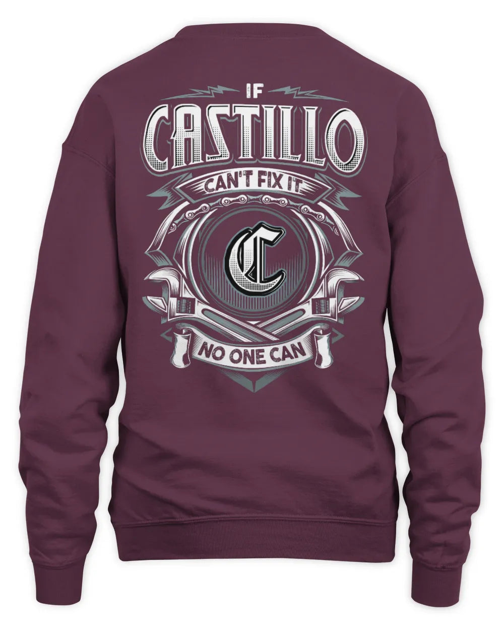 CASTILLO AP81-K4-626 - Personalized Ahmed Quote Apparel “If Ahmed Can't Fix It, No One Can” - Unisex Sweatshirt - Maroon