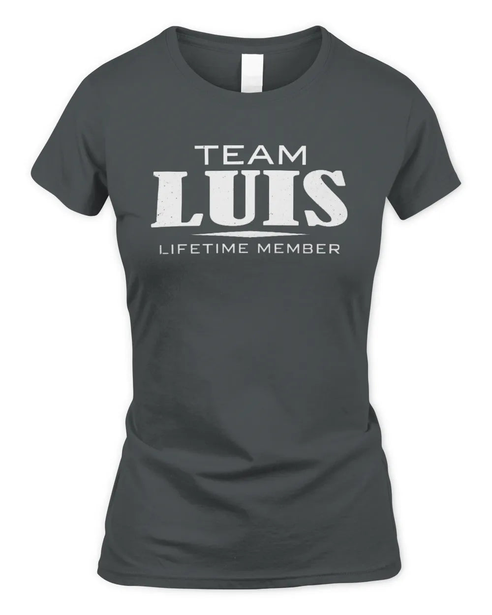 LUIS BL62-K4-128 - Personalized “Team NAME Lifetime Member” - Women's Standard T-Shirt - Charcoal